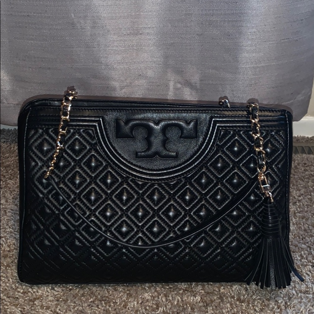 Tory Burch Black Fleming Shoulder Bag